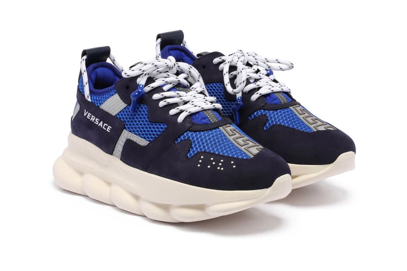 Versace Chain Reaction 2 Sneakers Blue Release Info antonia italy boutique fw 19 fall/winter DSU7462-DTP1GDNWR made in italy release drop date price