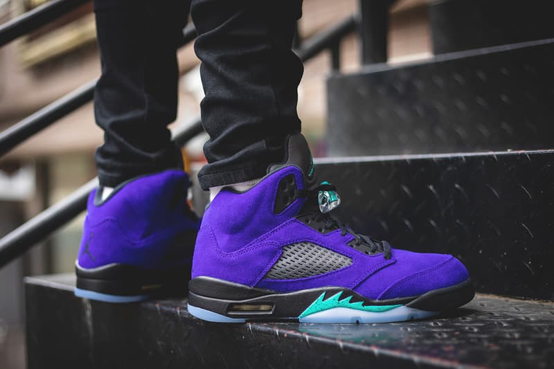 air jordan 5 alternate grape purple aqua black 136027 500 release date info photos price
