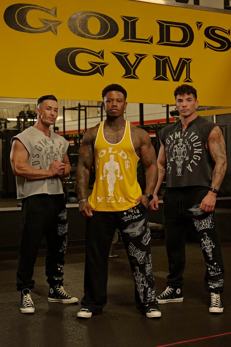 YoungLA and Gold's Gym Adaptable Gym and Fitness Apparel Collaboration