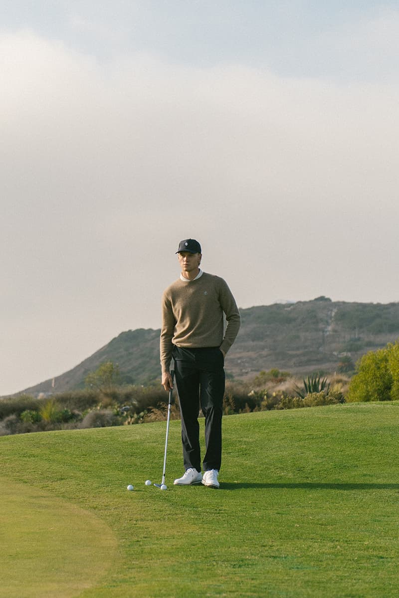 quiet golf winter 2024 collection price info availability sweater varsity jacket polo crewneck vest t shirt hoodie hat pants