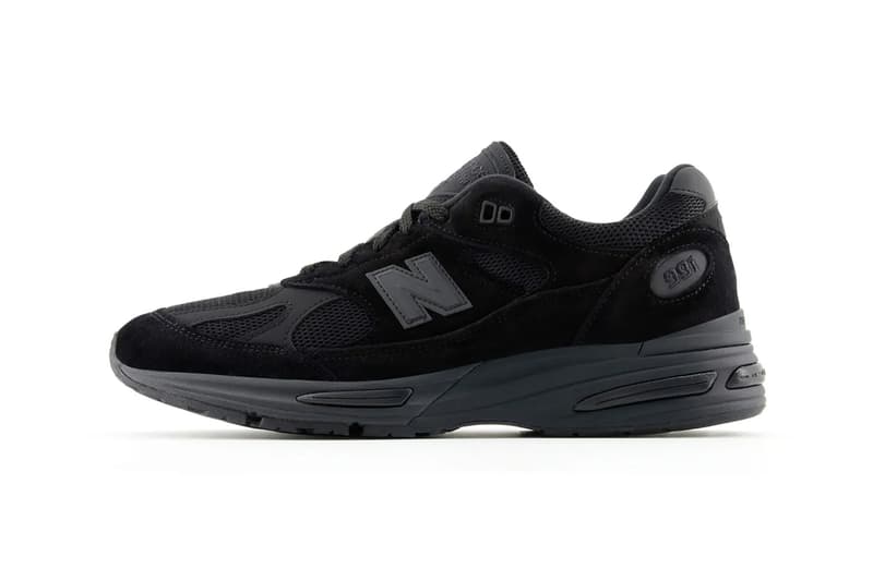 New Balance 991v2 Surfaces in "Triple Black" U991KK2 dad shoes sneakers nb all black 