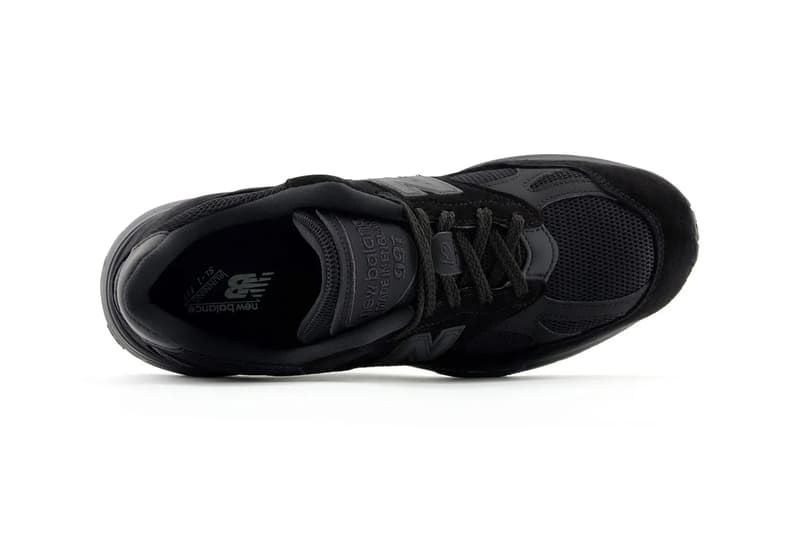 New Balance 991v2 Surfaces in "Triple Black" U991KK2 dad shoes sneakers nb all black