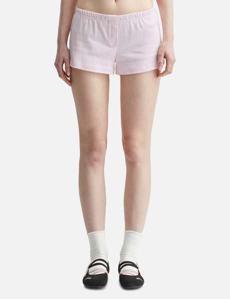 Glowny Button Fly Mini Shorts