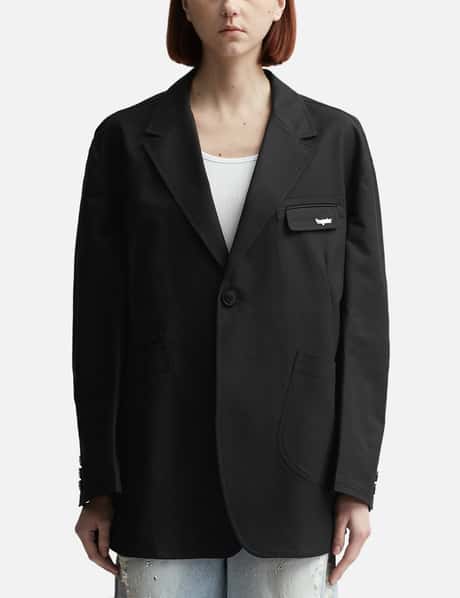 Lesugiatelier Oversized Pocket Detail Single-breasted Blazer