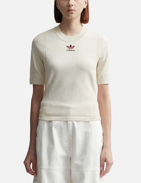 adidas Originals Wales Bonner Knit Short Sleeve Top
