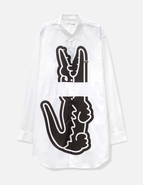 CDG SHIRT Comme Des Garcons Shirt X Lacoste ウーブン シャツ
