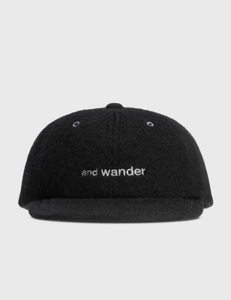 and wander ウール メルトン キャップ